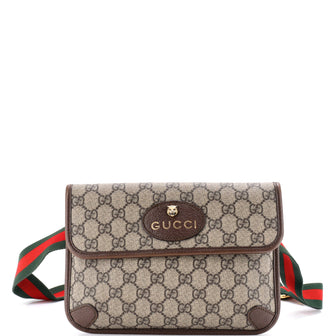 Gucci Neo Vintage Flap Belt Bag GG Coated Canvas