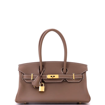 Hermes Shoulder Light Birkin Bag Evercolor 29