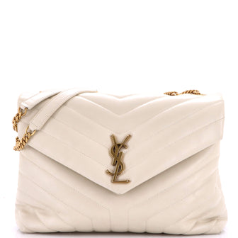 Saint Laurent Loulou Shoulder Bag Matelasse Chevron Leather Medium