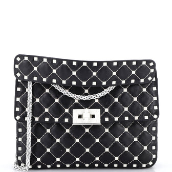 Valentino Garavani Free Rockstud Spike Flap Bag Quilted Leather Medium
