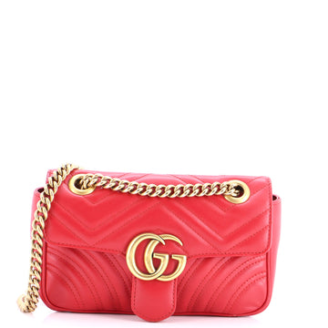 Gucci GG Marmont Flap Bag Matelasse Leather Mini