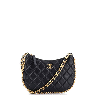Chanel CC Chain Around Hobo Quilted Lambskin