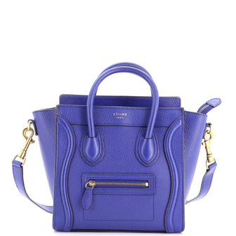 Celine Luggage Bag Grainy Leather Nano