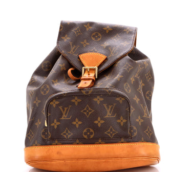 Louis Vuitton Vintage Montsouris Backpack Monogram Canvas MM