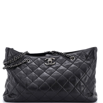 Chanel Be Caviar Tote Quilted Caviar Large