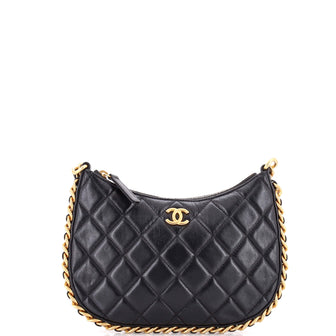 Chanel CC Chain Around Hobo Quilted Lambskin