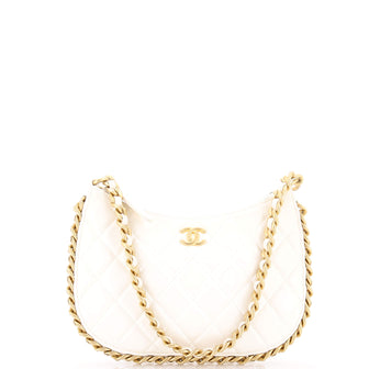 Chanel CC Chain Around Hobo Quilted Lambskin