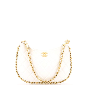 Chanel CC Chain Around Hobo Quilted Lambskin