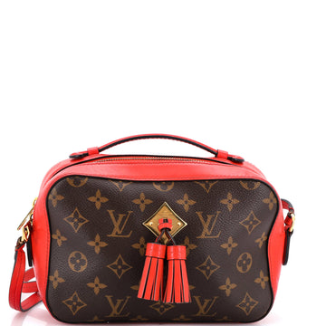 Louis Vuitton Saintonge Handbag Monogram Canvas with Leather