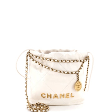 Chanel 22 Chain Hobo Quilted Calfskin Mini