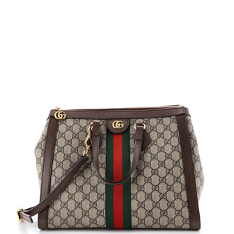 Gucci Ophidia Top Handle Tote GG Coated Canvas Medium