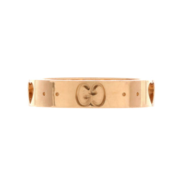 Gucci Icon Heart Band Ring 18K Rose Gold 4mm