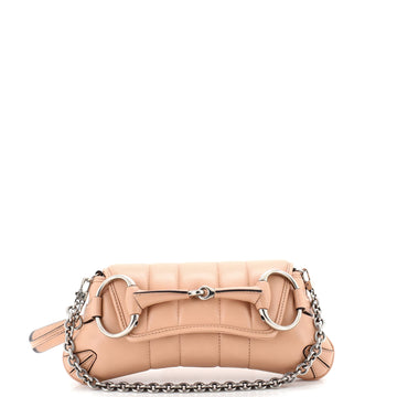 Gucci Horsebit Chain Shoulder Bag Vertical Quilted Leather Small