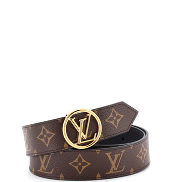Louis Vuitton LV Circle Reversible Belt Monogram Canvas and Leather Medium
