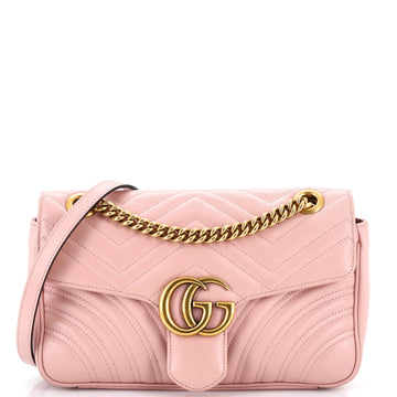 Gucci GG Marmont Flap Bag Matelasse Leather Medium