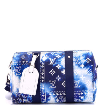 Louis Vuitton City Keepall Bag Limited Edition Monogram Bandana Leather