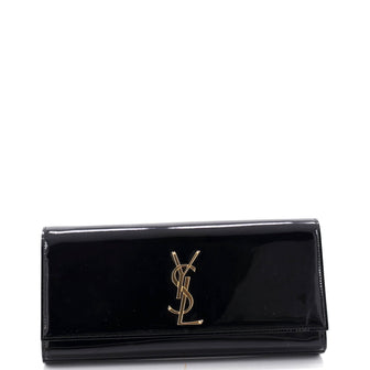 Saint Laurent Classic Monogram Clutch Patent Long