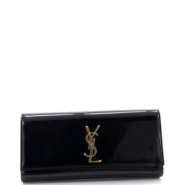 Saint Laurent Classic Monogram Clutch Patent Long