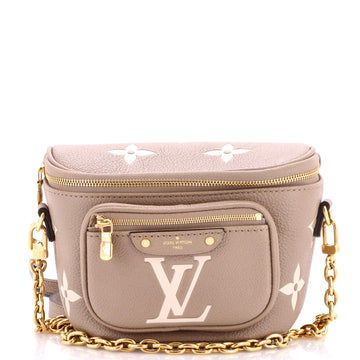 Louis Vuitton Bum Bag Bicolor Monogram Empreinte Giant Mini