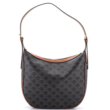 Celine Heloise Bag Triomphe Coated Canvas Medium