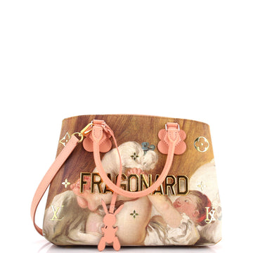 Louis Vuitton Montaigne Handbag Limited Edition Jeff Koons Fragonard Print Canvas MM