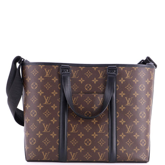Louis Vuitton Weekend Tote Macassar Monogram Canvas PM