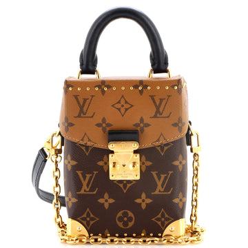 Louis Vuitton Camera Box NM Handbag Studded Reverse Monogram Canvas