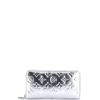 Louis Vuitton Coussin Zippy Wallet LV Ski Monogram Embossed Lambskin