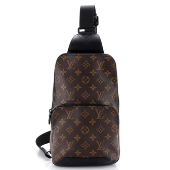 Louis Vuitton Avenue Sling Bag Macassar Monogram Canvas