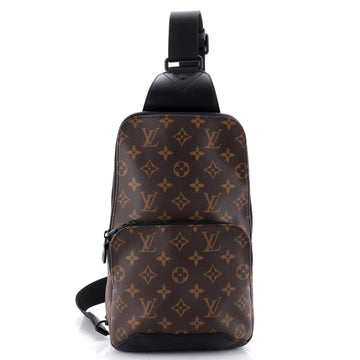 Louis Vuitton Avenue Sling Bag Macassar Monogram Canvas