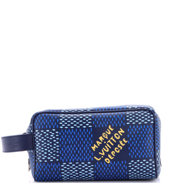 Louis Vuitton Locker Dopp Kit Limited Edition Damier Heritage Canvas