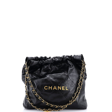Chanel 22 Chain Hobo Quilted Calfskin Small