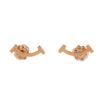 Tiffany & Co. T Smile Stud Earrings 18K Rose Gold