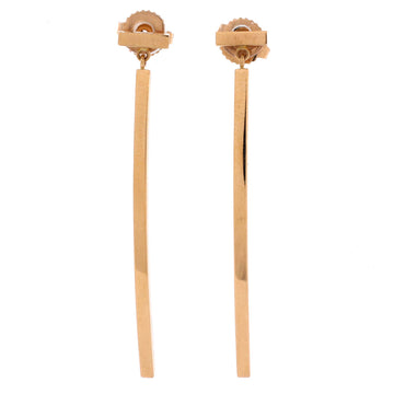 Tiffany & Co. T Wire Bar Earrings 18K Rose Gold