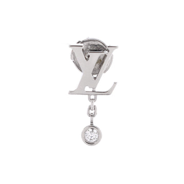 Louis Vuitton Idylle Blossom LV Ear Stud Earrings 18K White Gold with Diamond