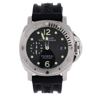 Panerai Luminor Submersible Acciaio Automatic Watch Stainless Steel and Rubber 44