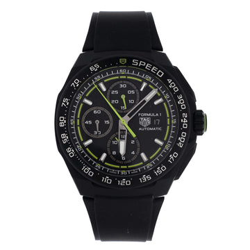 Tag Heuer Formula 1 Chronograph Automatic Watch DLC Titanium and Rubber 44