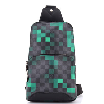 Louis Vuitton Avenue Sling Bag Limited Edition Damier Graphite Pixel