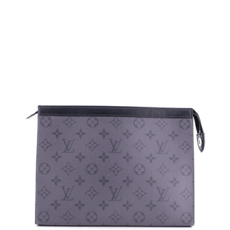 Louis Vuitton Pochette Voyage Reverse Monogram Eclipse Canvas MM