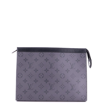 Louis Vuitton Pochette Voyage Reverse Monogram Eclipse Canvas MM