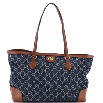Gucci Ophidia Shopping Tote GG Denim Medium