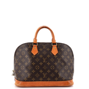 Louis Vuitton Vintage Alma Handbag Monogram Canvas PM