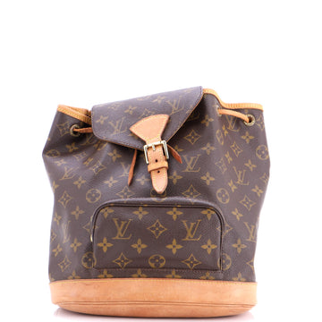 Louis Vuitton Vintage Montsouris Backpack Monogram Canvas MM