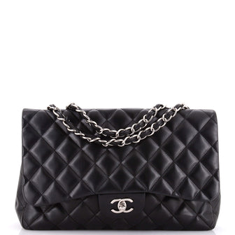 Chanel Classic Single Flap Bag Quilted Lambskin Jumbo