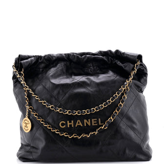 Chanel 22 Chain Hobo Quilted Calfskin Medium