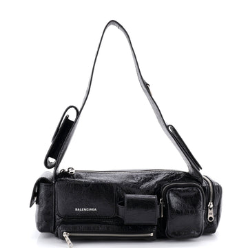 Balenciaga Superbusy Multi-Pocket Sling Bag Leather Small