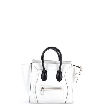 Celine Bicolor Luggage Bag Leather Mini