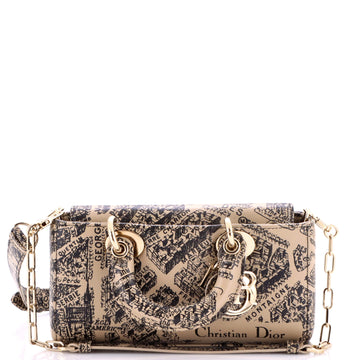 Christian Dior Lady D-Joy Bag Printed Leather Small