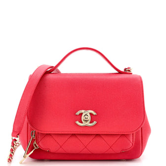 Chanel Business Affinity Flap Bag Quilted Caviar Mini
