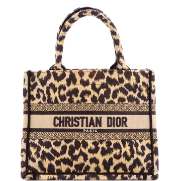 Christian Dior Book Tote Embroidered Canvas Small